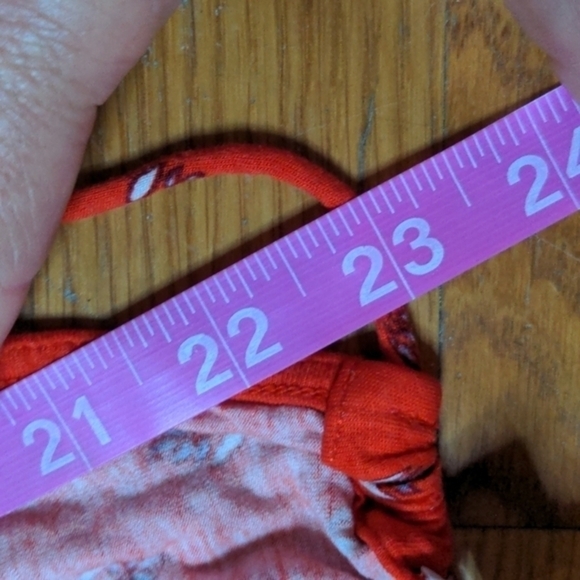 Old Navy Medium Orange Floral Tank Top - Picture 8 of 8